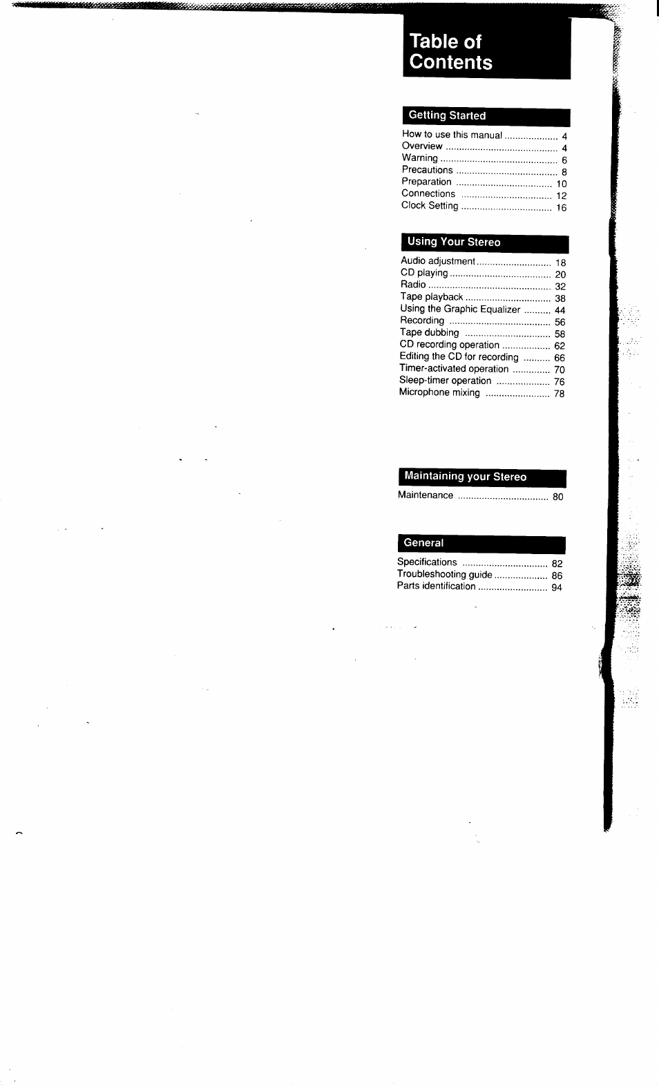 Sony MHC-3500 User Manual | Page 2 / 99