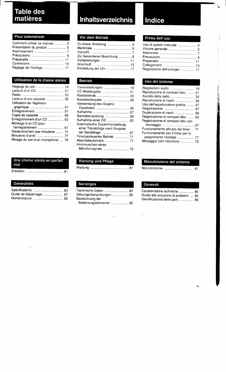 Sony MHC-3500 User Manual | Page 3 / 99