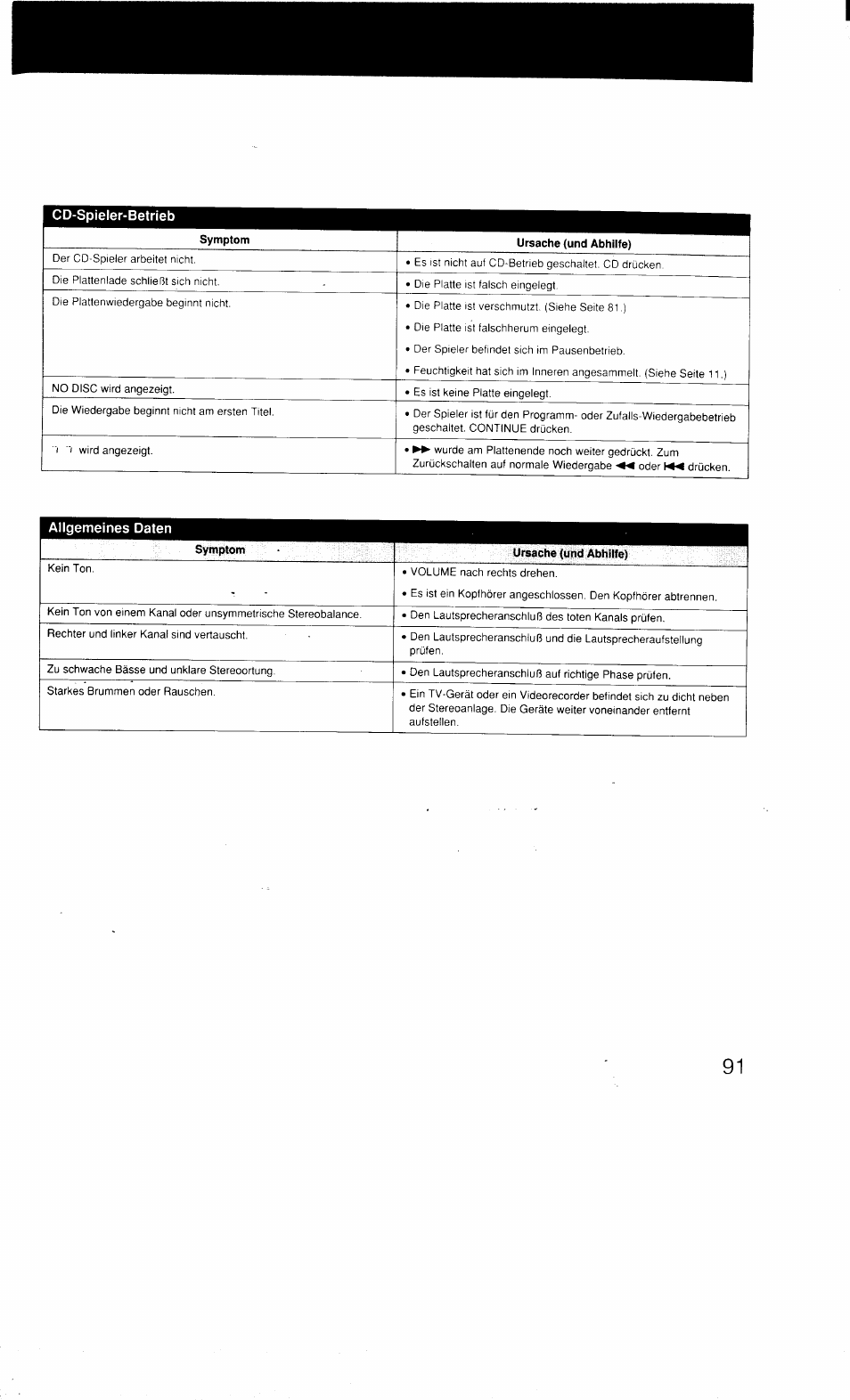 Cd-spieler-betrieb | Sony MHC-3500 User Manual | Page 91 / 99