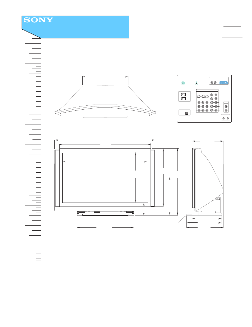 Sony KDF-60XBR950 User Manual | 1 page