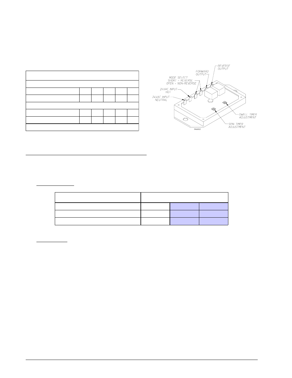 M. compressed air requirements, Compressed air supply air pressure, Reversing timer spin/dwell adjustments | Timing legend | American Dryer Corp. AD-120ES User Manual | Page 38 / 50