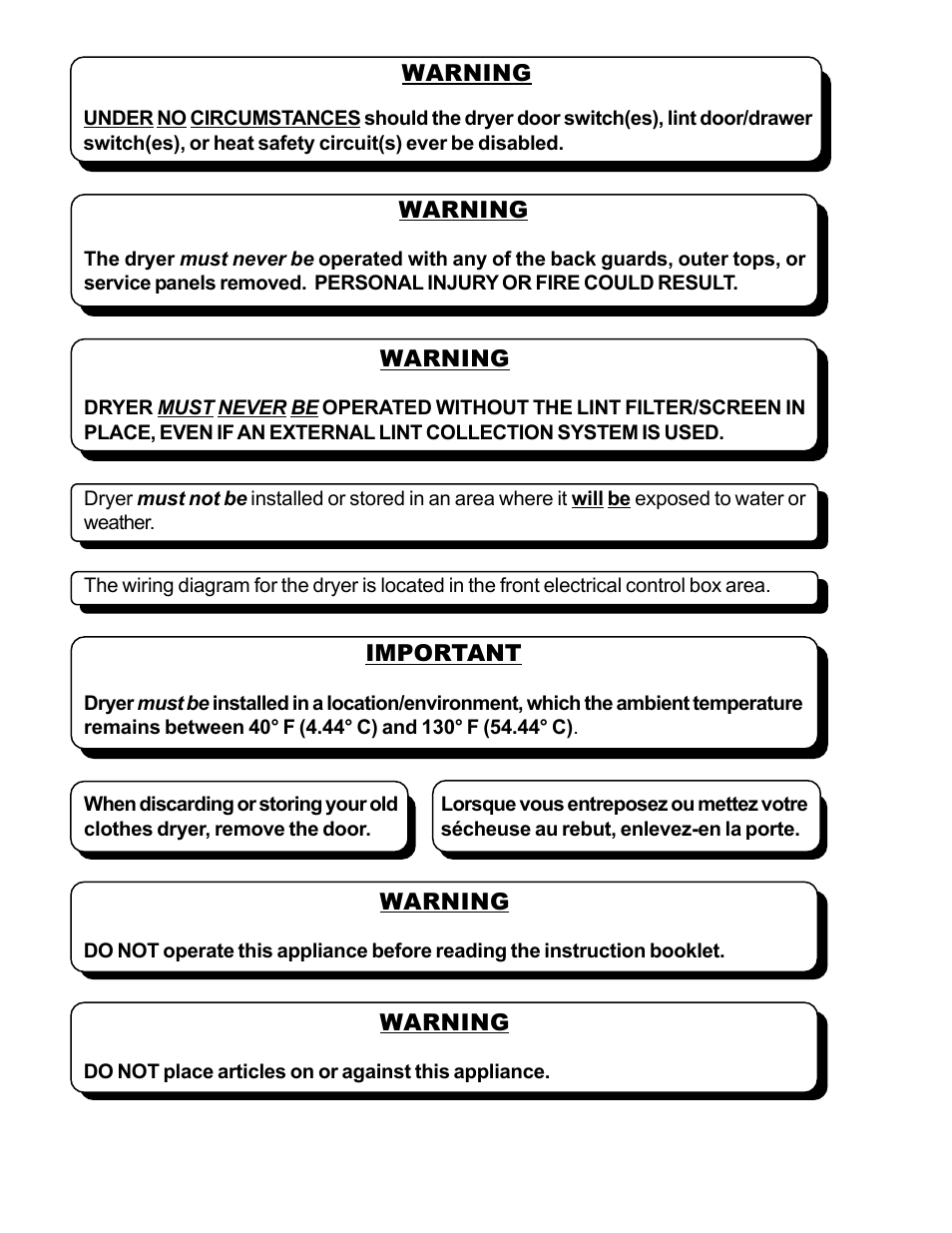 American Dryer Corp. AD-120ES User Manual | Page 4 / 50