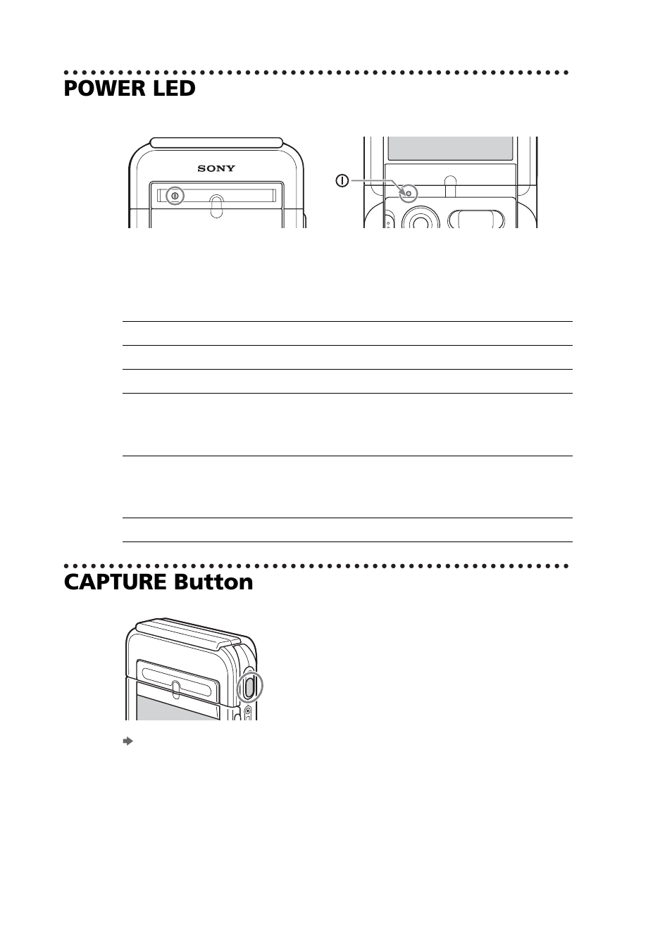 Power led, Capture button, E 32) | Power led capture button | Sony PEG-NZ90 User Manual | Page 32 / 116