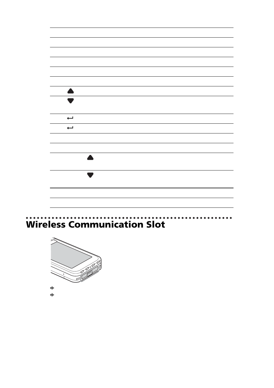 Wireless communication slot, E 38 | Sony PEG-NZ90 User Manual | Page 38 / 116