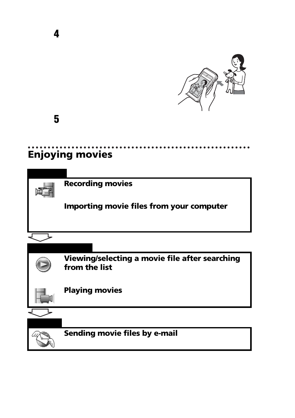 Enjoying movies | Sony PEG-NZ90 User Manual | Page 62 / 116