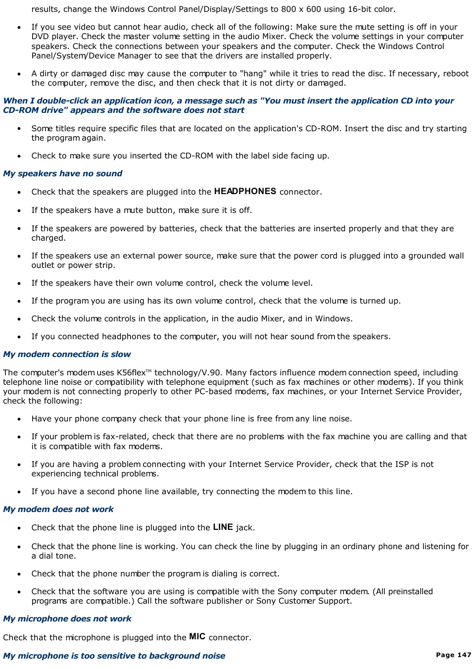 Sony PCV-R528DS User Manual | Page 147 / 245