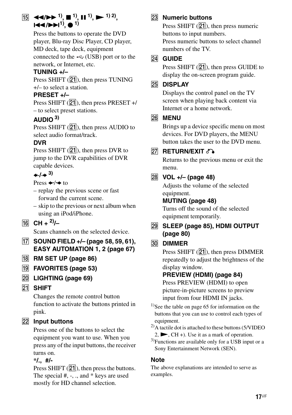 Sony STR-DA2800ES User Manual | Page 17 / 138