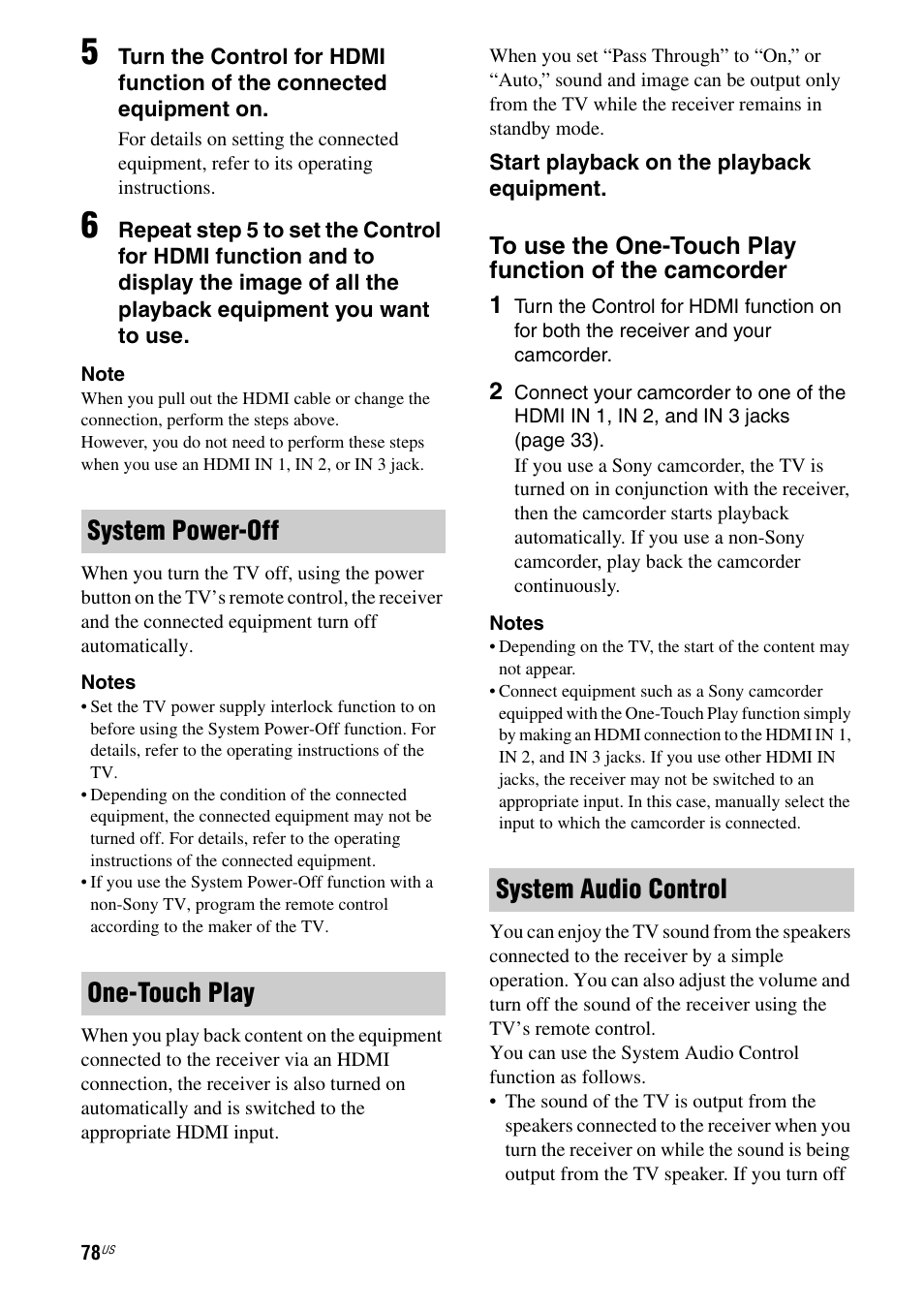 Sony STR-DA2800ES User Manual | Page 78 / 138