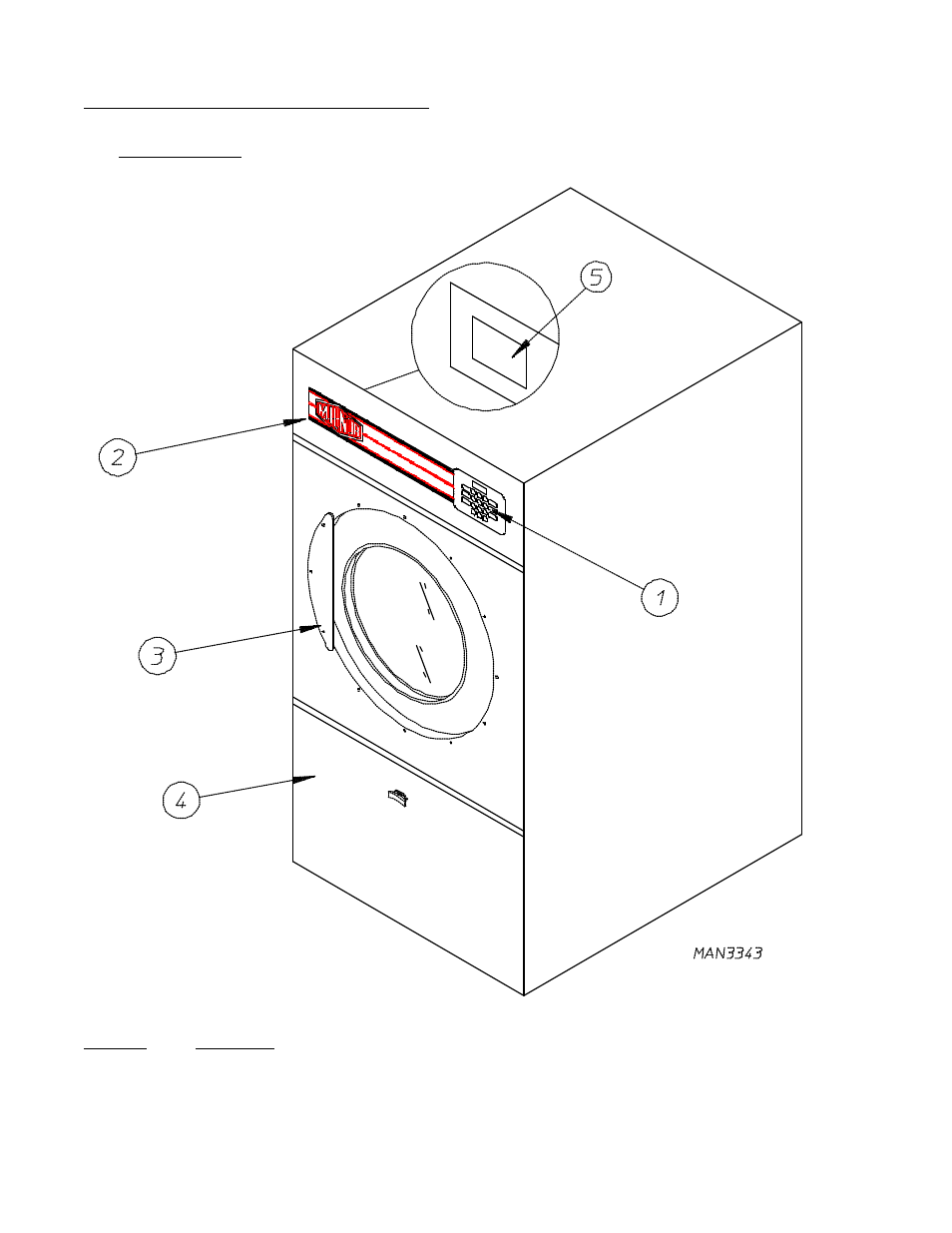 B. component identification | American Dryer Corp. Gas/Electric/Steam ML-55HS User Manual | Page 12 / 56