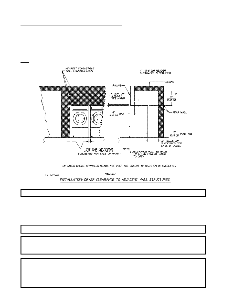 C. dryer enclosure requirements | American Dryer Corp. Gas/Electric/Steam ML-55HS User Manual | Page 16 / 56