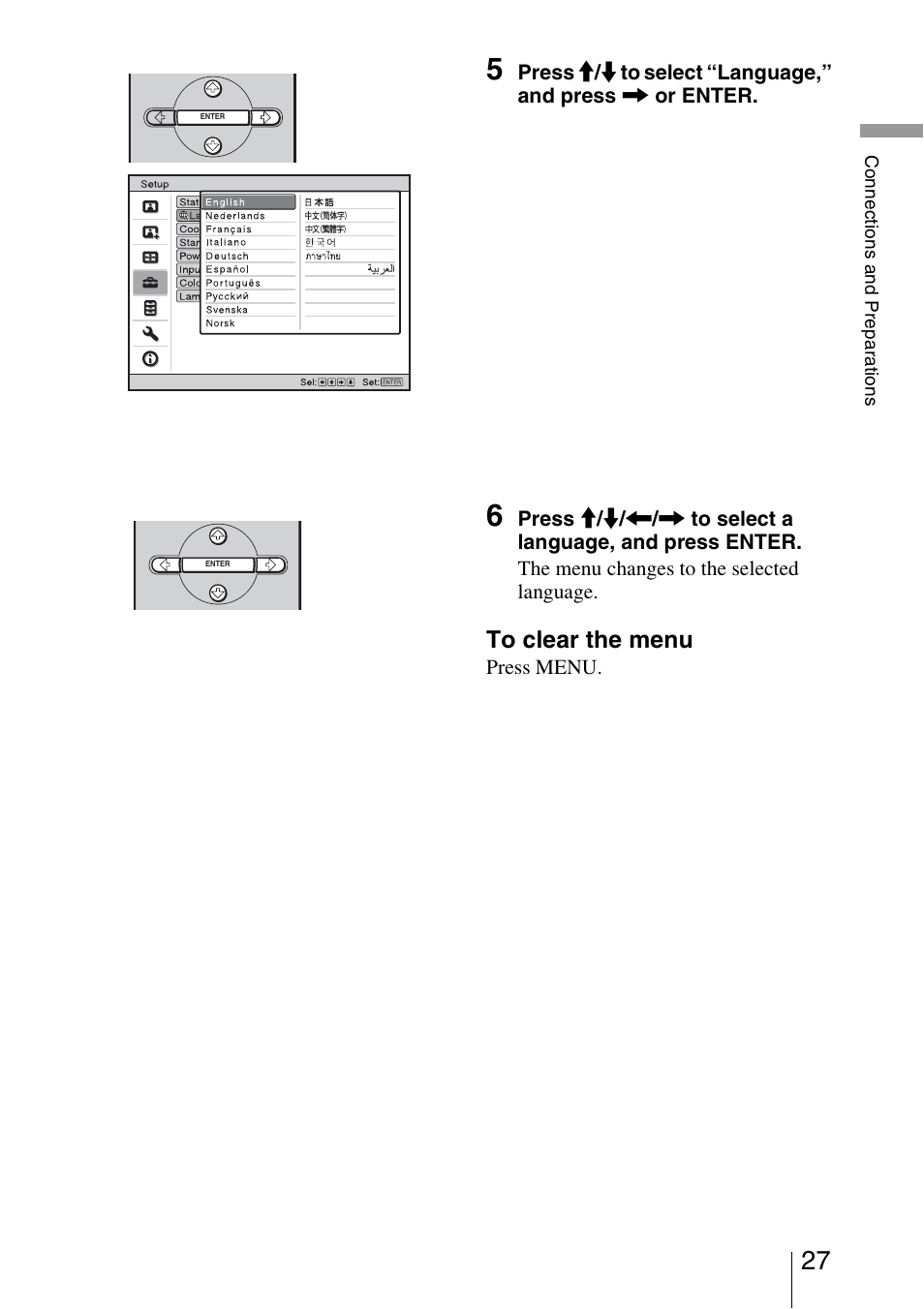 Sony VPL-VW50 User Manual | Page 27 / 80