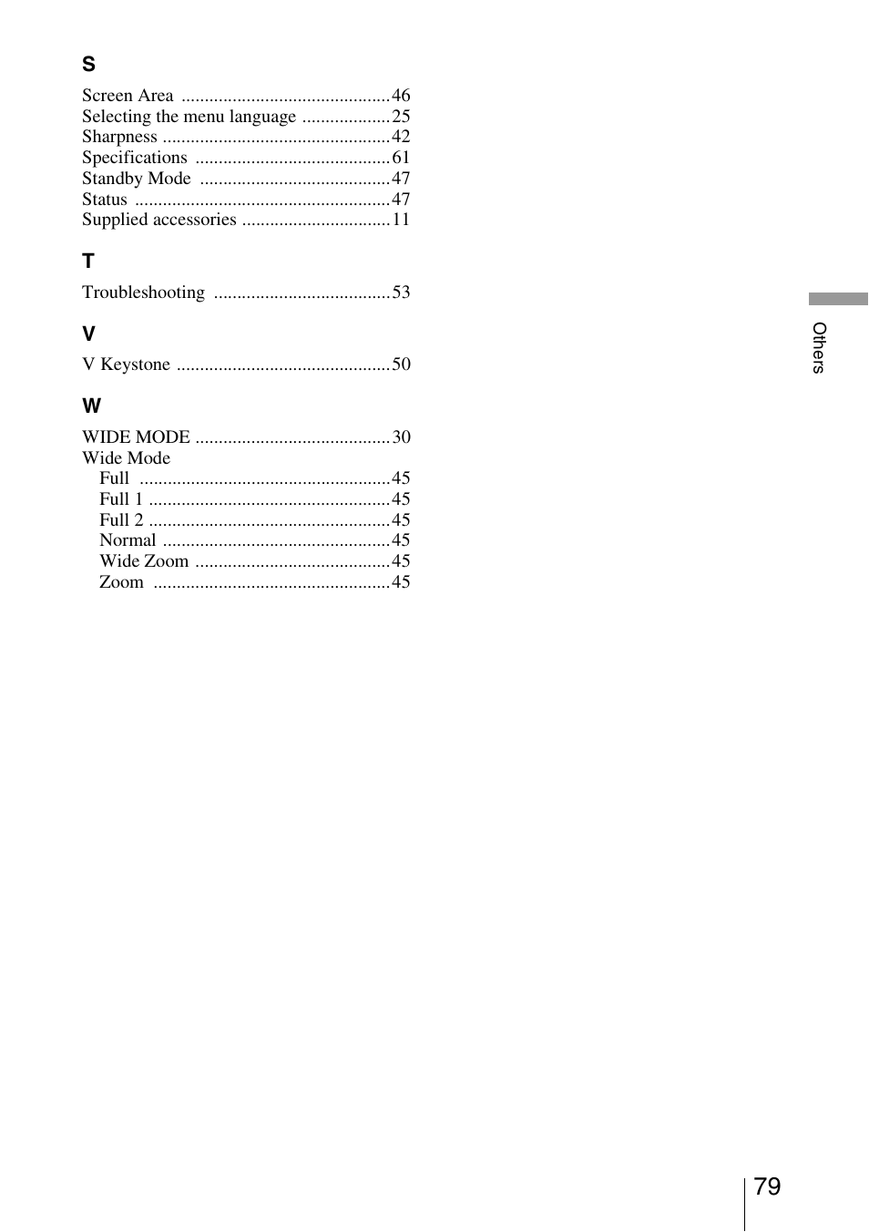 Sony VPL-VW50 User Manual | Page 79 / 80