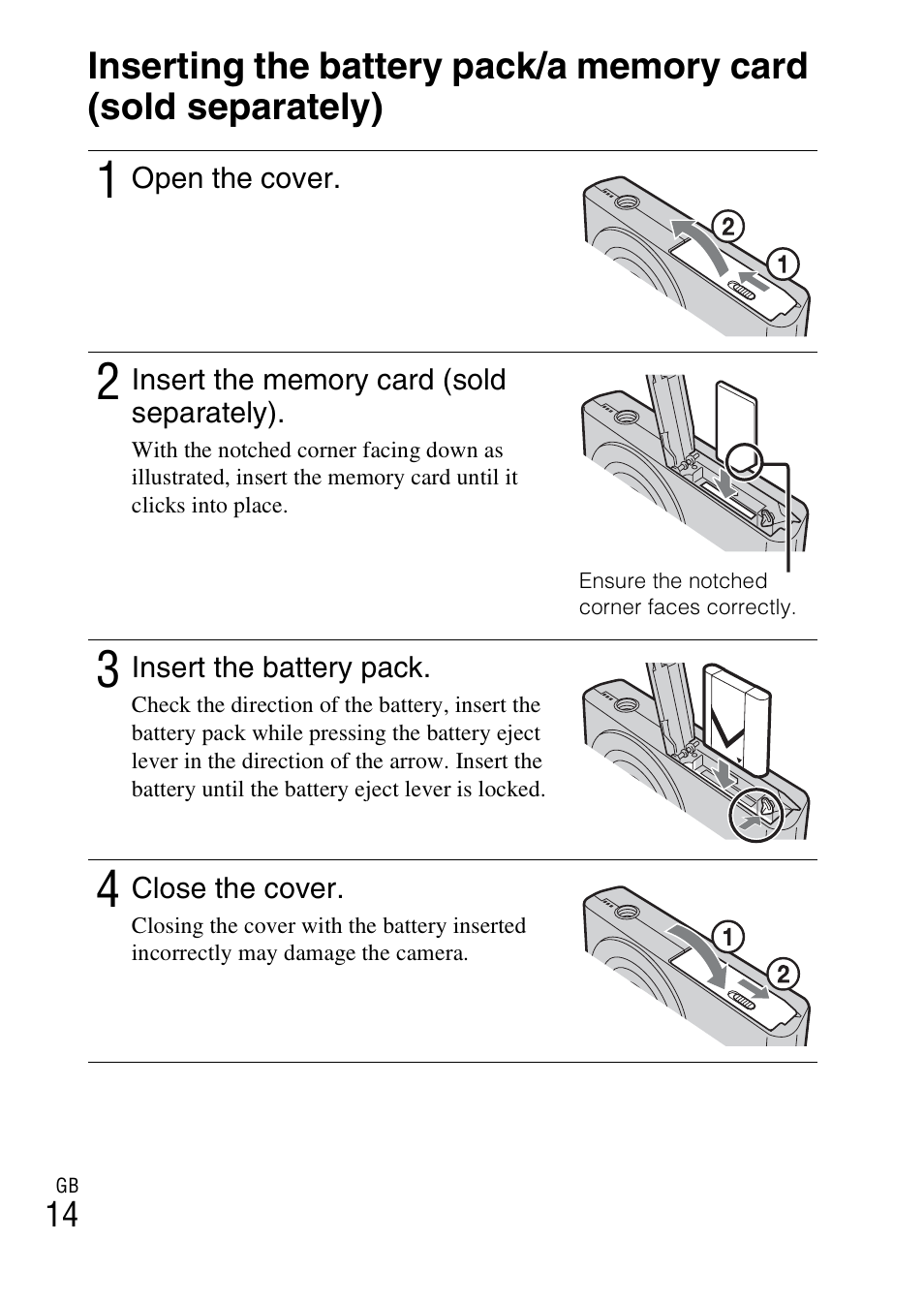 Sony DSC-W330 User Manual | Page 14 / 60
