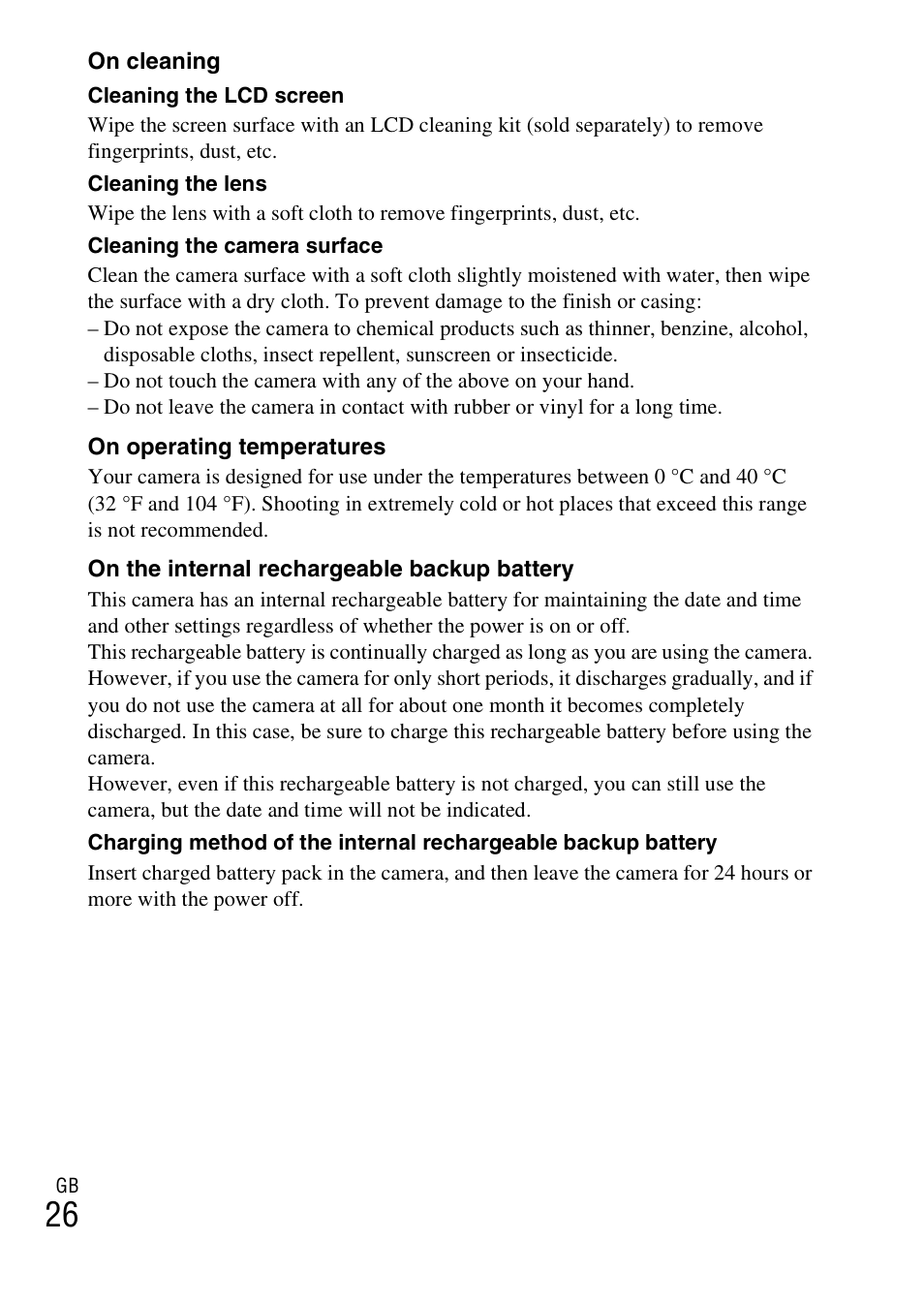 Sony DSC-W330 User Manual | Page 26 / 60