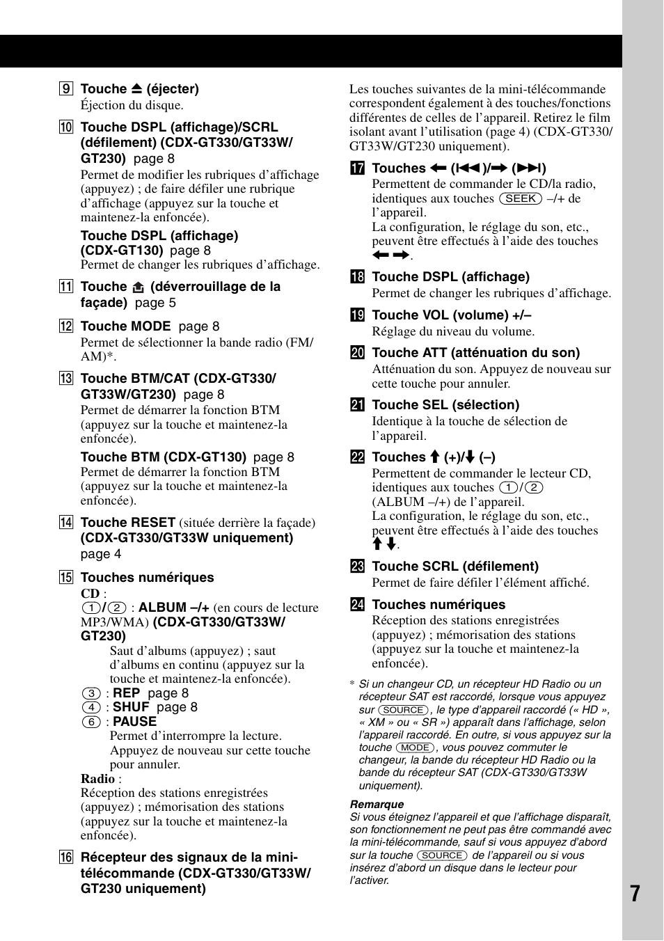 Sony CXS-GT2316F User Manual | Page 23 / 56