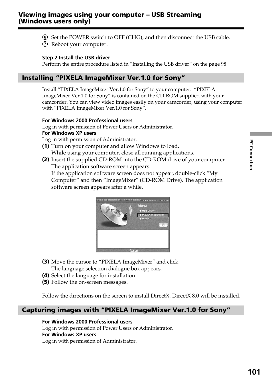 Sony DCR-TRV140 User Manual | Page 101 / 148