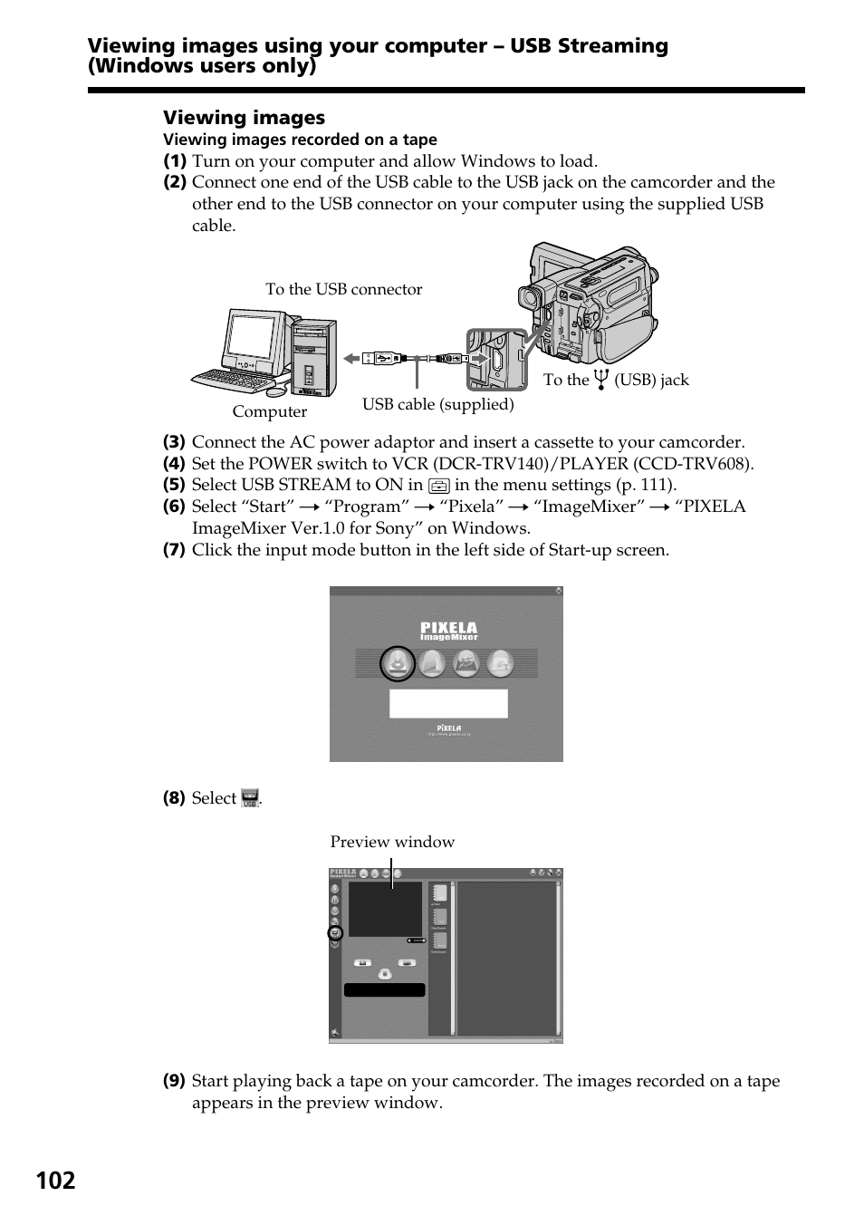 Sony DCR-TRV140 User Manual | Page 102 / 148