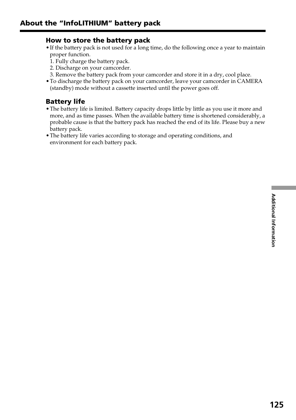 Sony DCR-TRV140 User Manual | Page 125 / 148