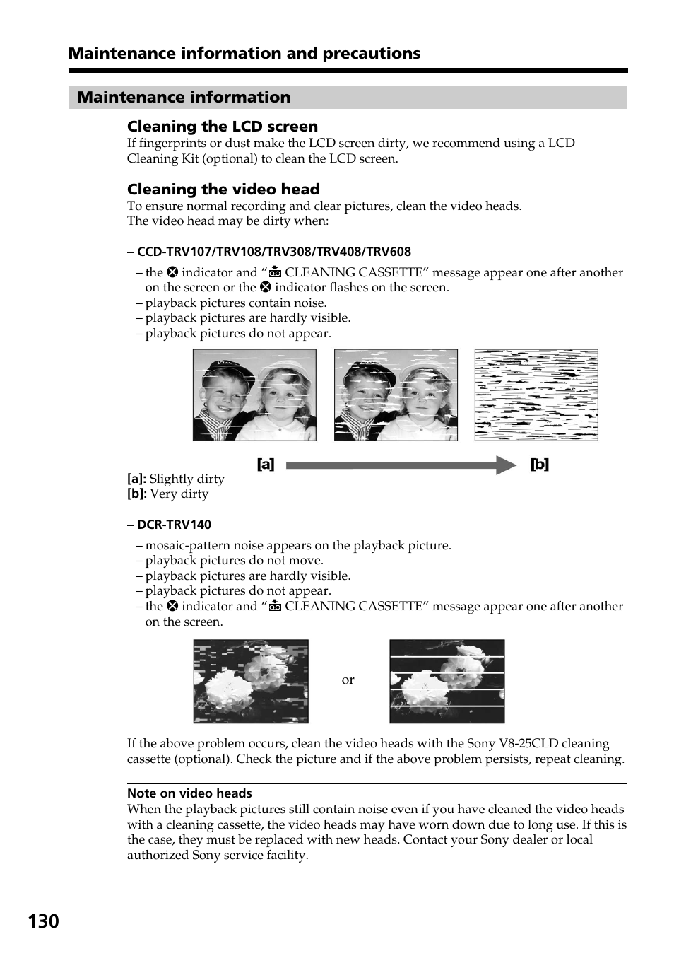 Sony DCR-TRV140 User Manual | Page 130 / 148