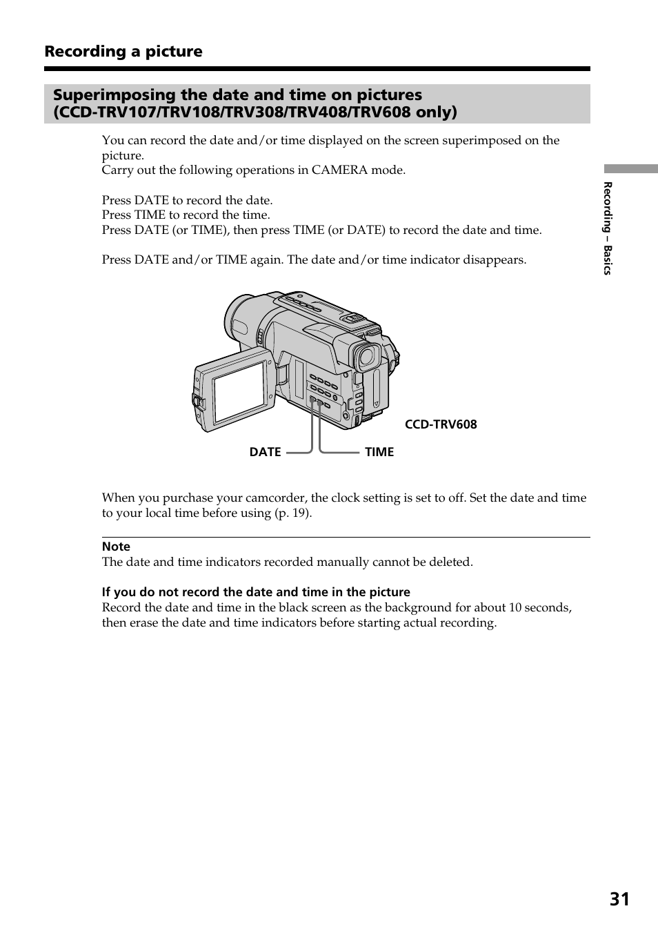 Sony DCR-TRV140 User Manual | Page 31 / 148