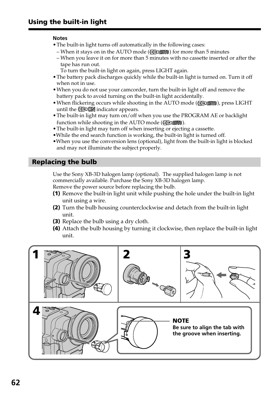 Sony DCR-TRV140 User Manual | Page 62 / 148