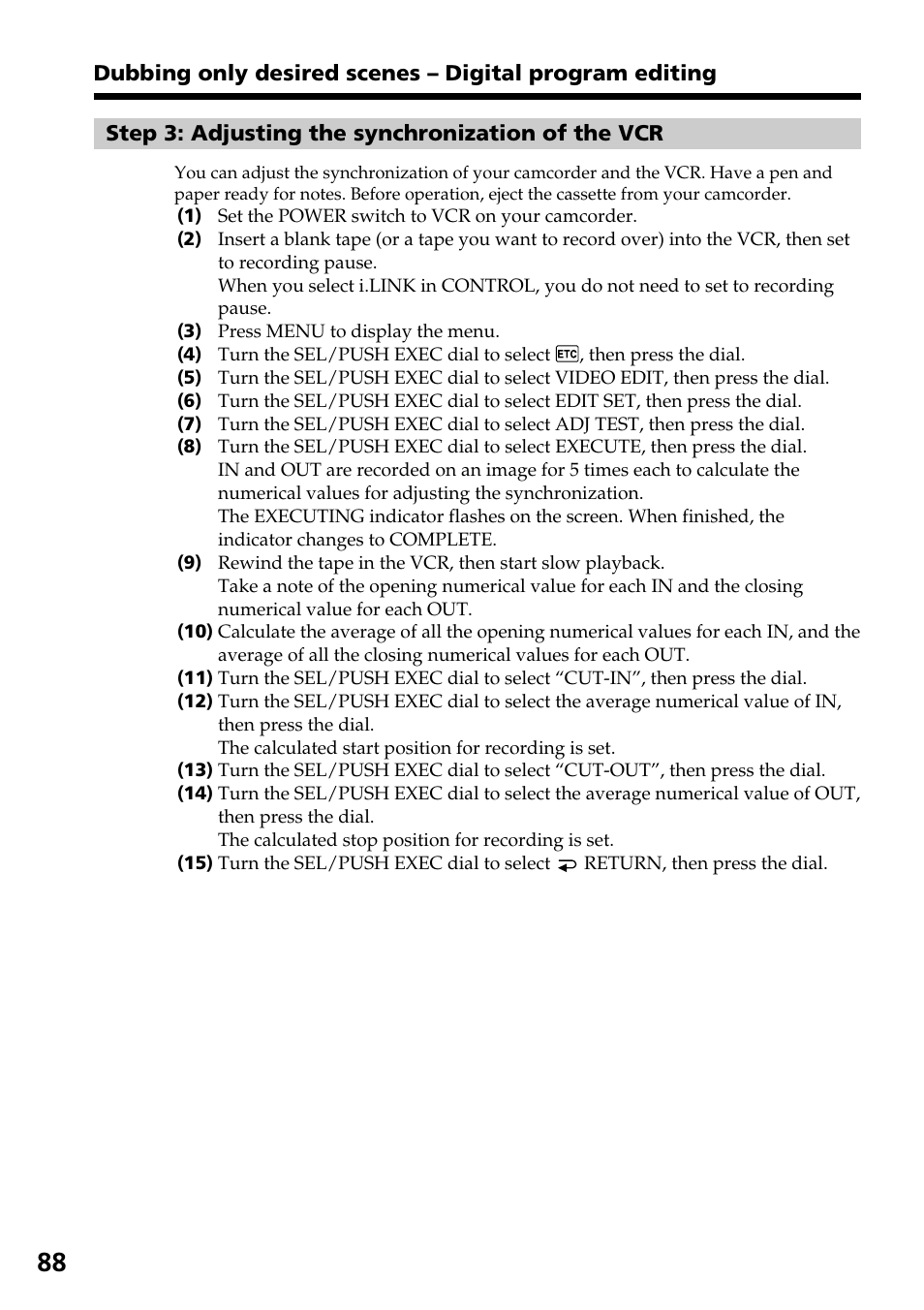 Sony DCR-TRV140 User Manual | Page 88 / 148