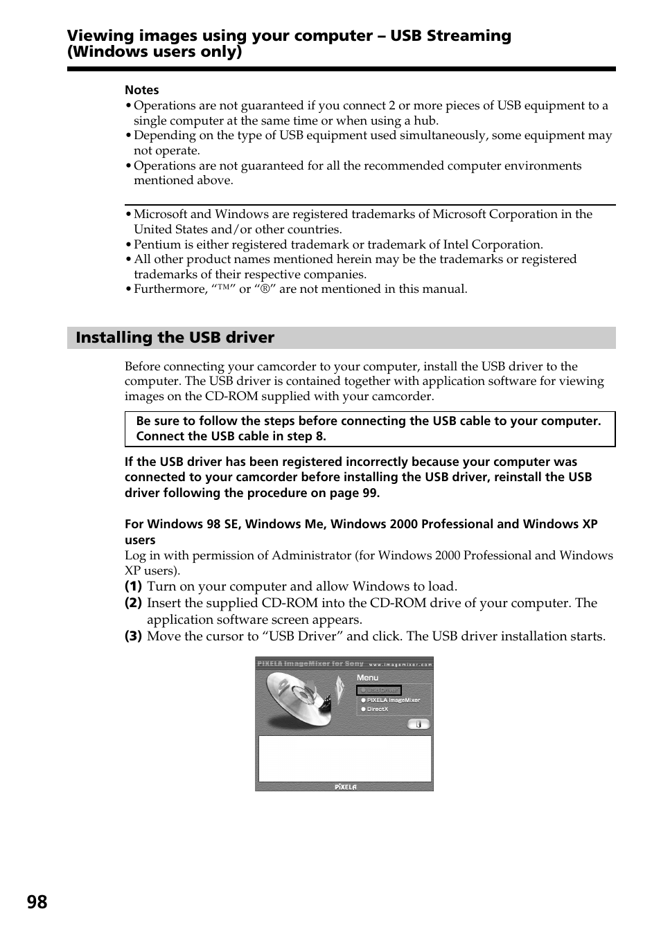 Sony DCR-TRV140 User Manual | Page 98 / 148