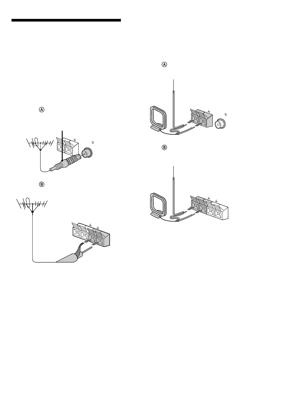 Connecting external antennas, Fm antenna, Am antenna | Sony MHC-NX1 User Manual | Page 37 / 44
