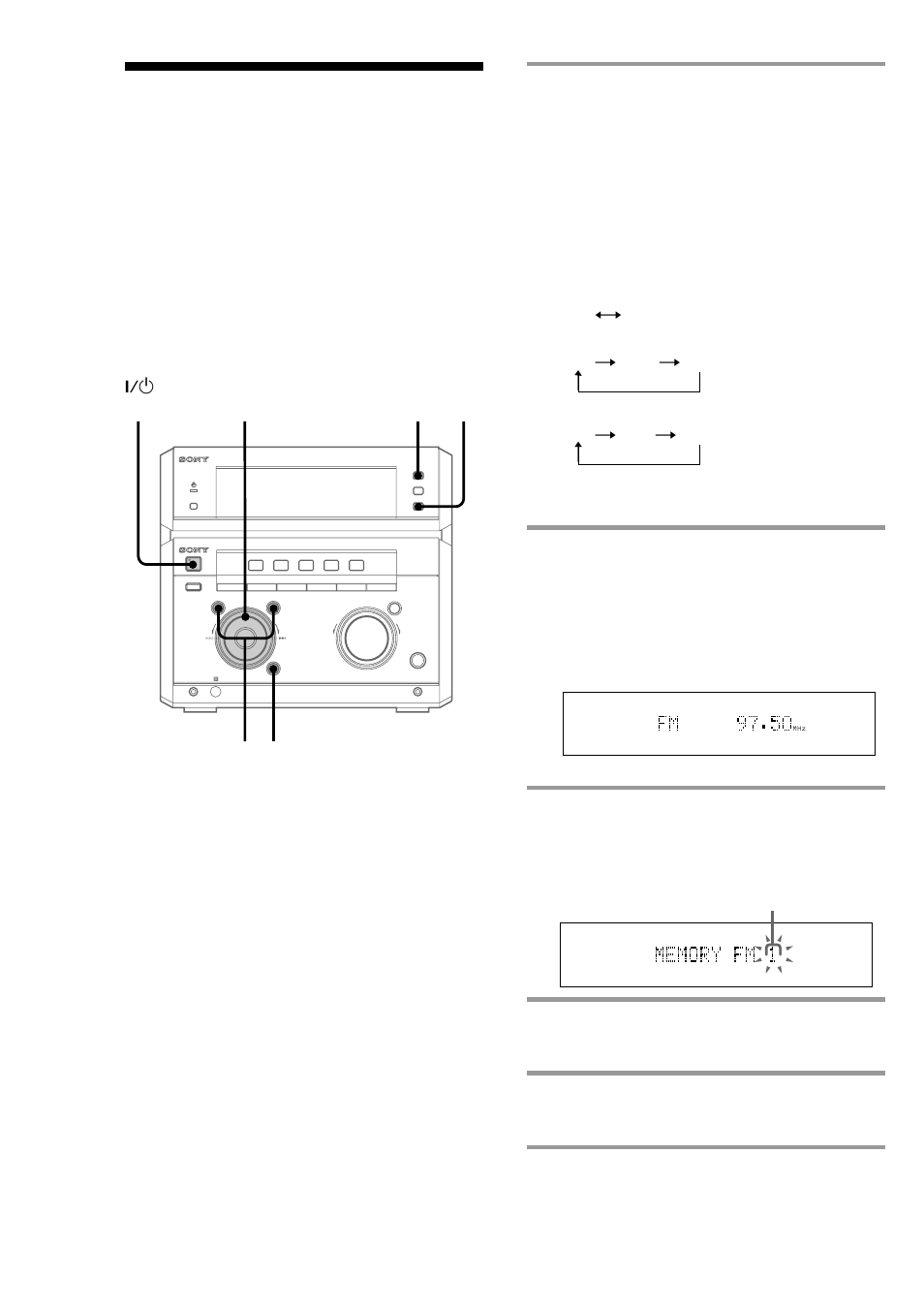 Step 3: presetting radio stations | Sony MHC-NX1 User Manual | Page 8 / 44