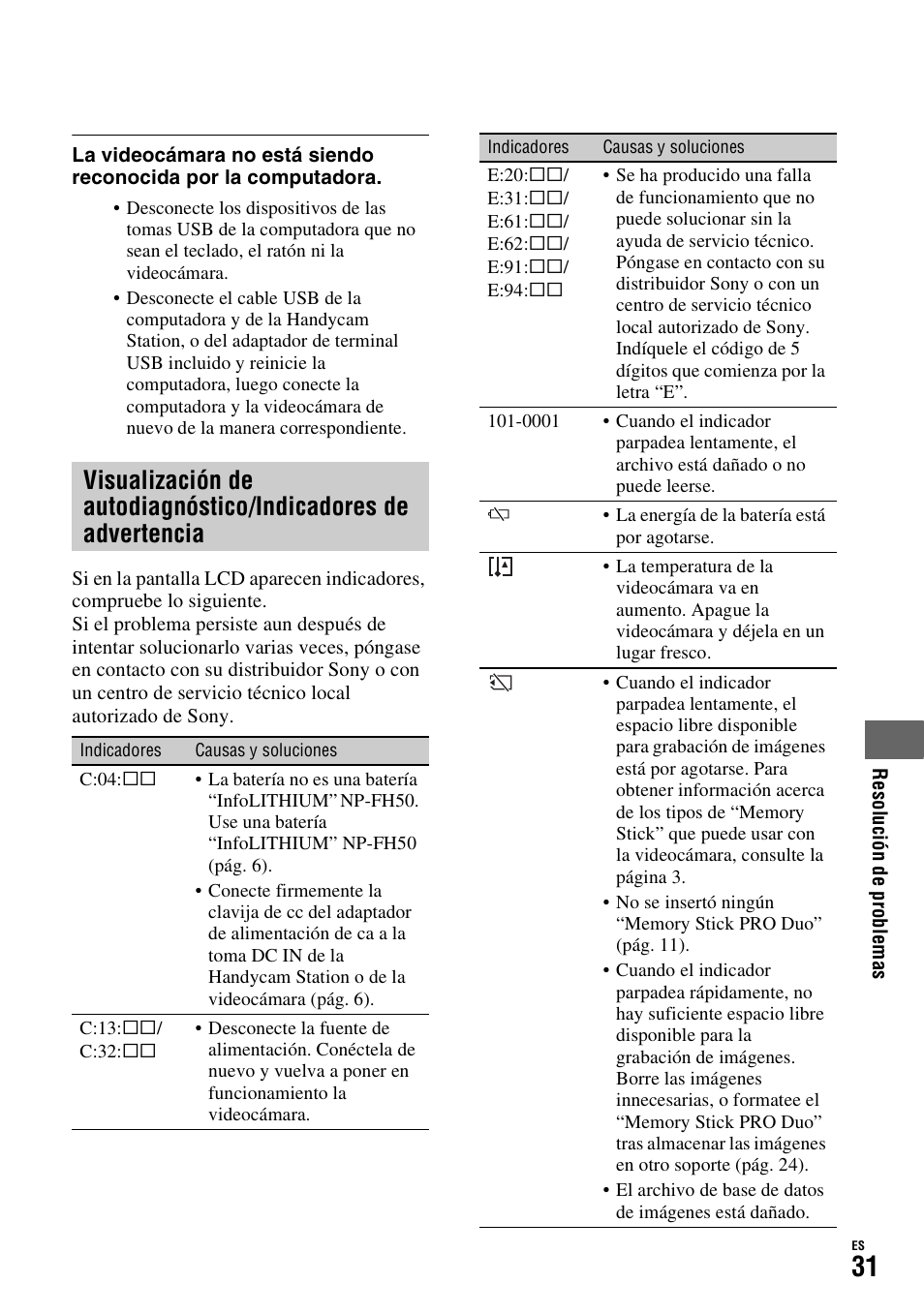 Sony HDR-TG1 User Manual | Page 67 / 76