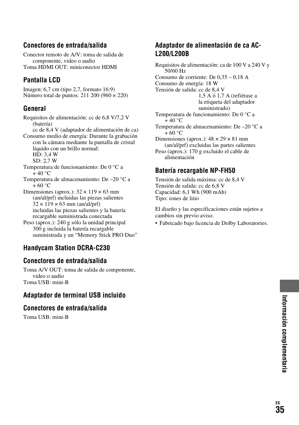 Sony HDR-TG1 User Manual | Page 71 / 76