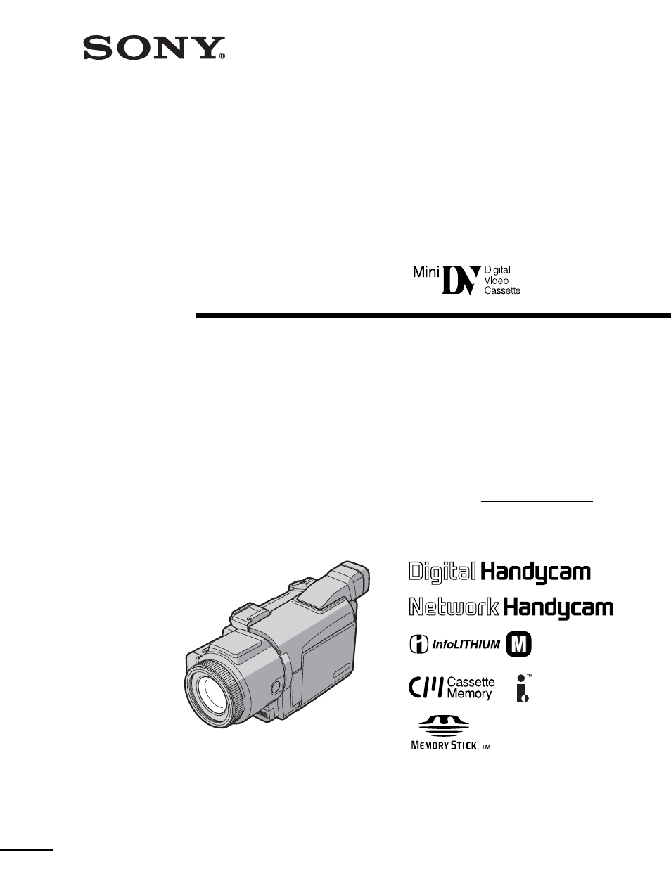 Sony DCR-TRV70 User Manual | 220 pages