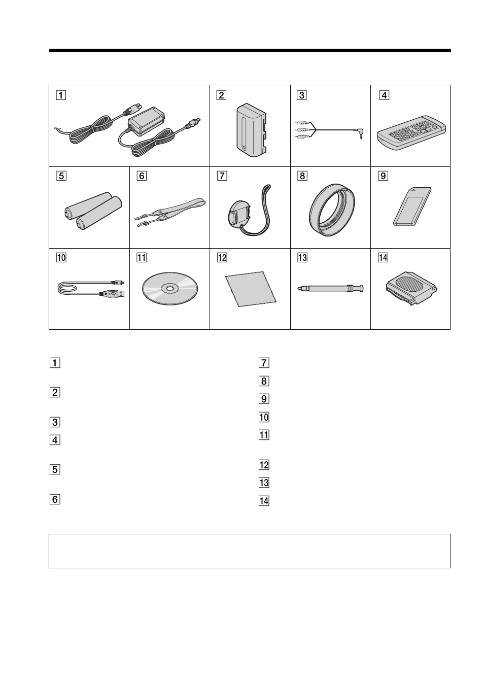 Checking supplied accessories | Sony DCR-TRV70 User Manual | Page 14 / 220