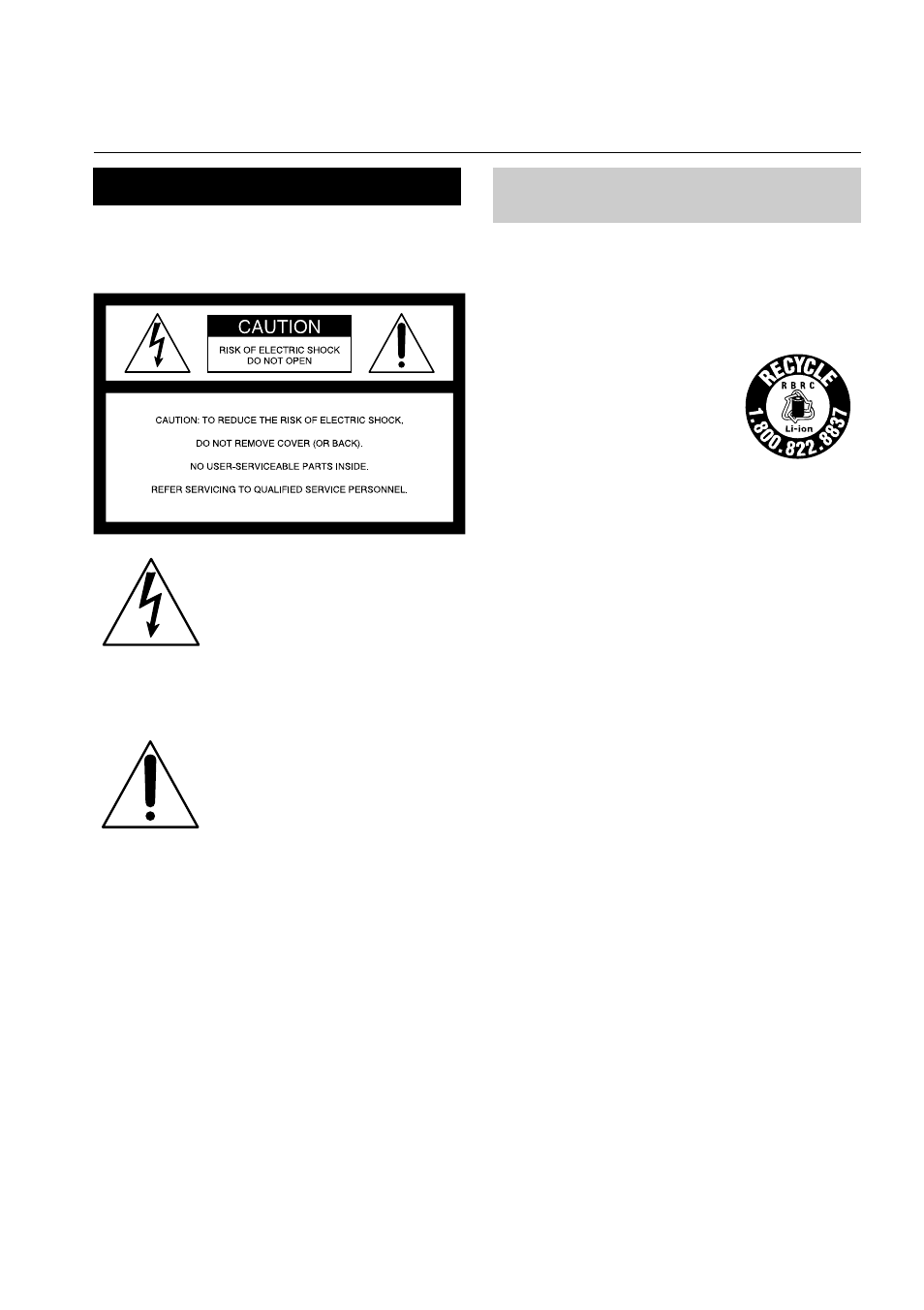 Warning | Sony DCR-TRV70 User Manual | Page 2 / 220