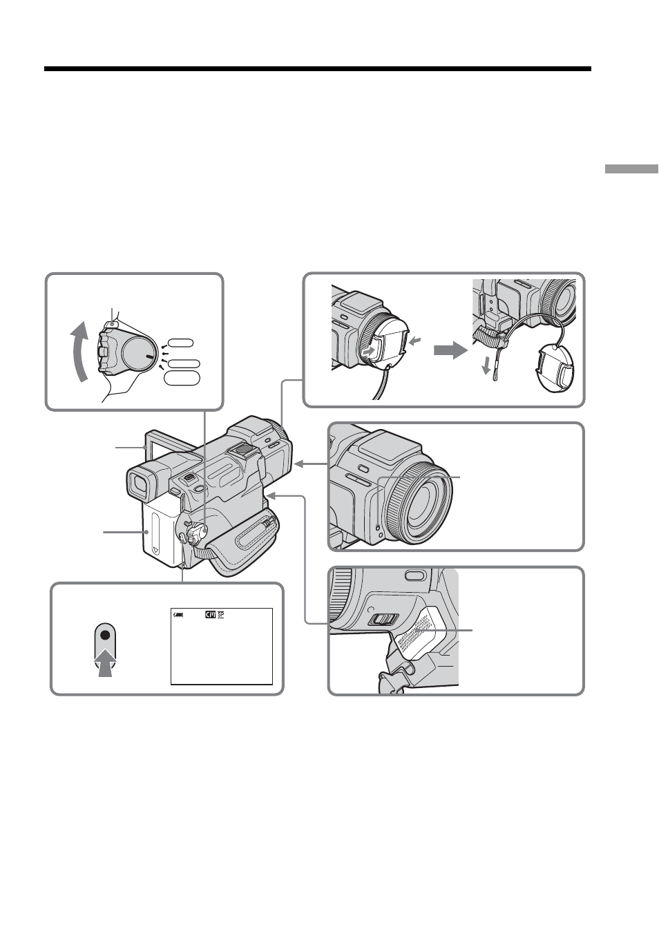 Recording – basics, Recording a picture | Sony DCR-TRV70 User Manual | Page 25 / 220