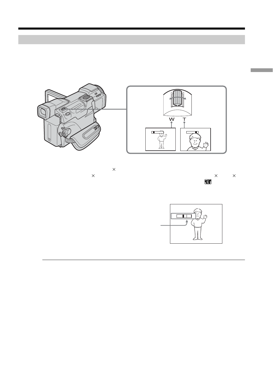 Using the zoom feature, Recording a picture | Sony DCR-TRV70 User Manual | Page 33 / 220