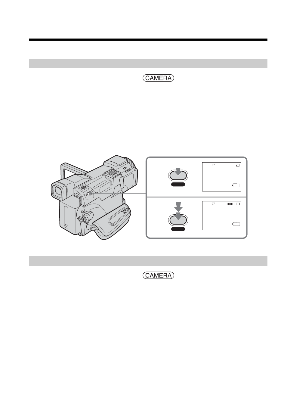 Advanced recording operations, During tape recording standby, During tape recording | Sony DCR-TRV70 User Manual | Page 46 / 220