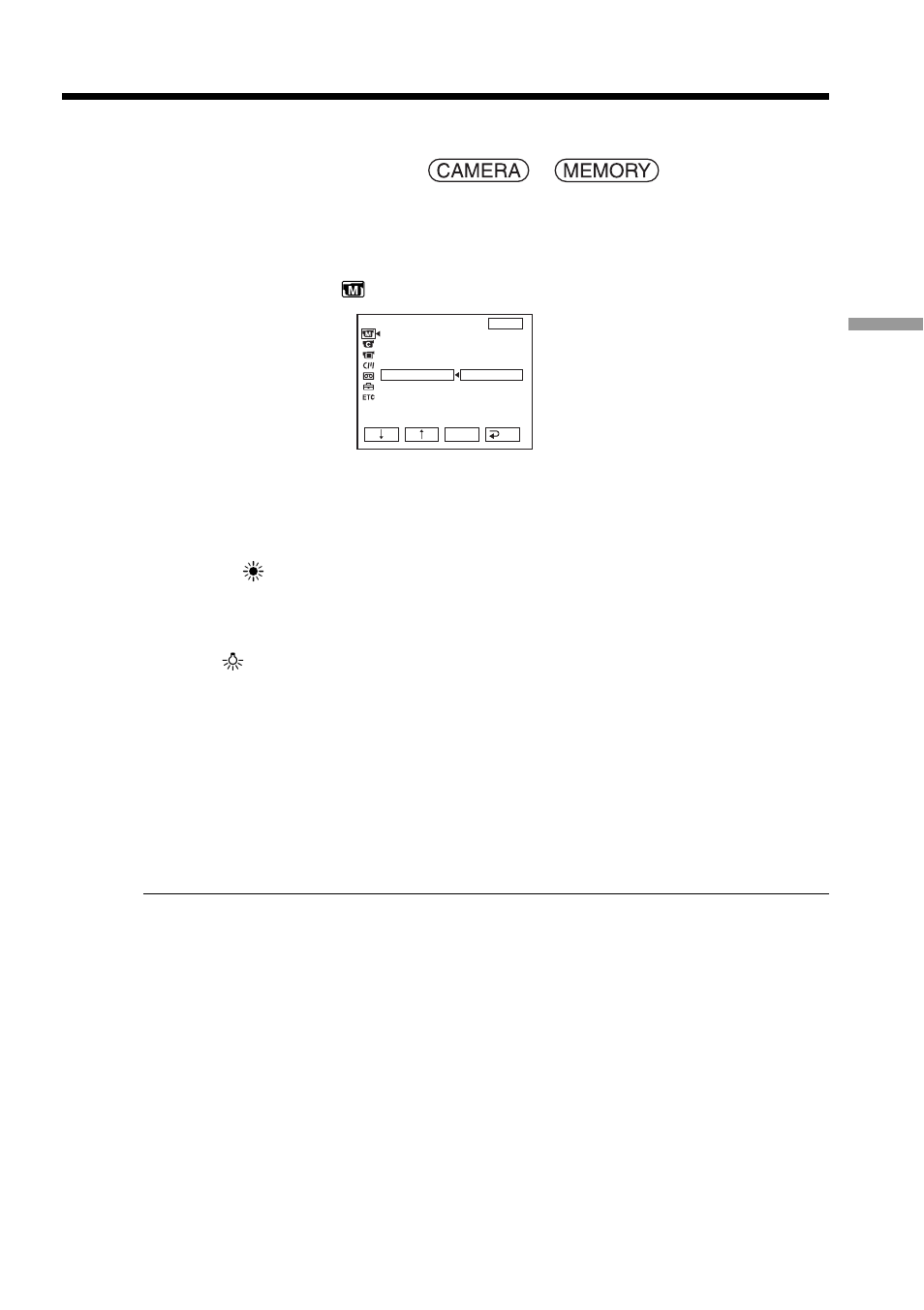 Adjusting the white balance manually | Sony DCR-TRV70 User Manual | Page 49 / 220