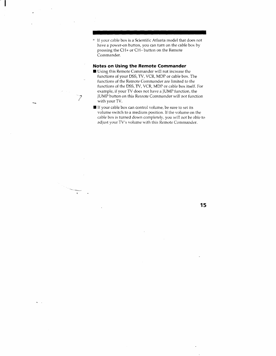 Sony RM-Y130 User Manual | Page 15 / 20