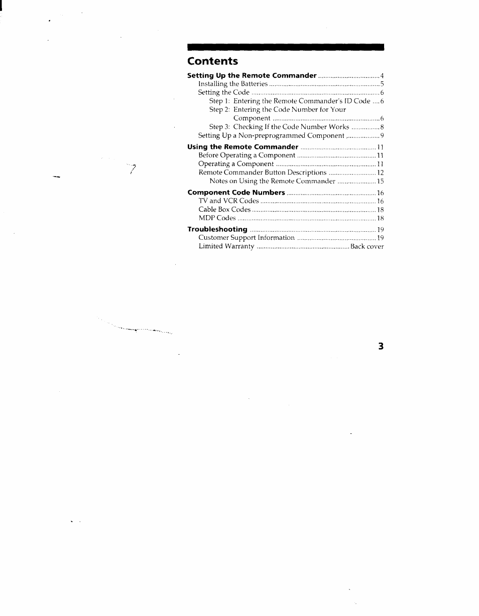 Sony RM-Y130 User Manual | Page 3 / 20