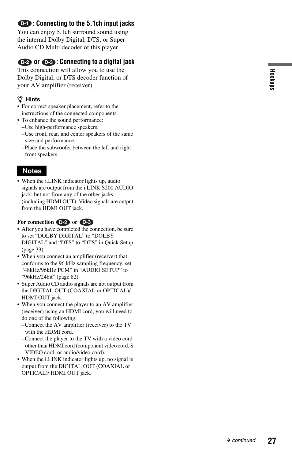 Sony DVP-NS9100ES User Manual | Page 27 / 96