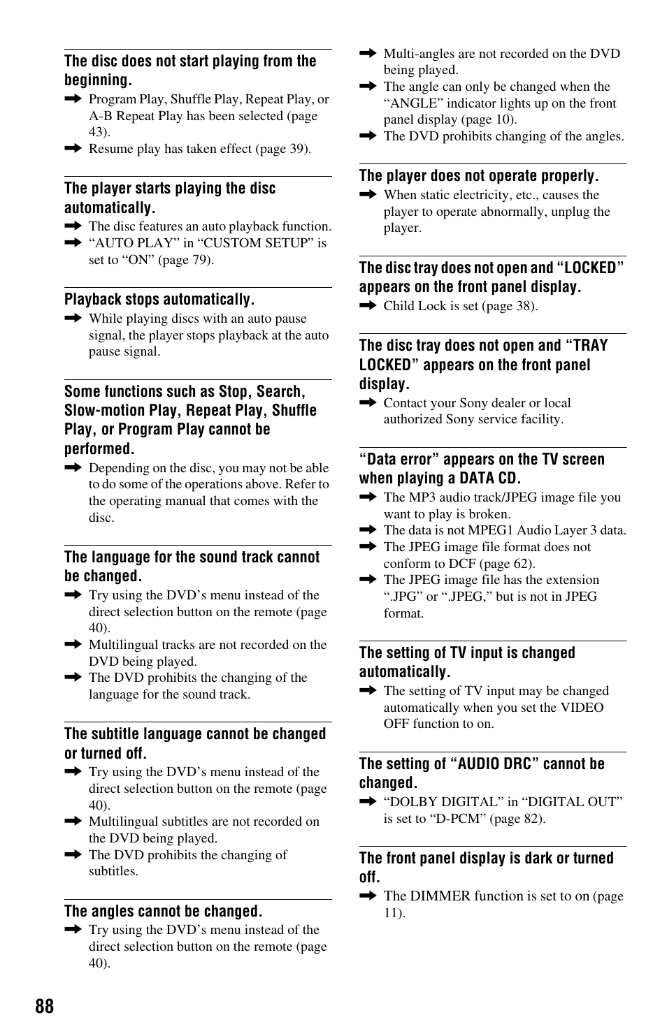 Sony DVP-NS9100ES User Manual | Page 88 / 96