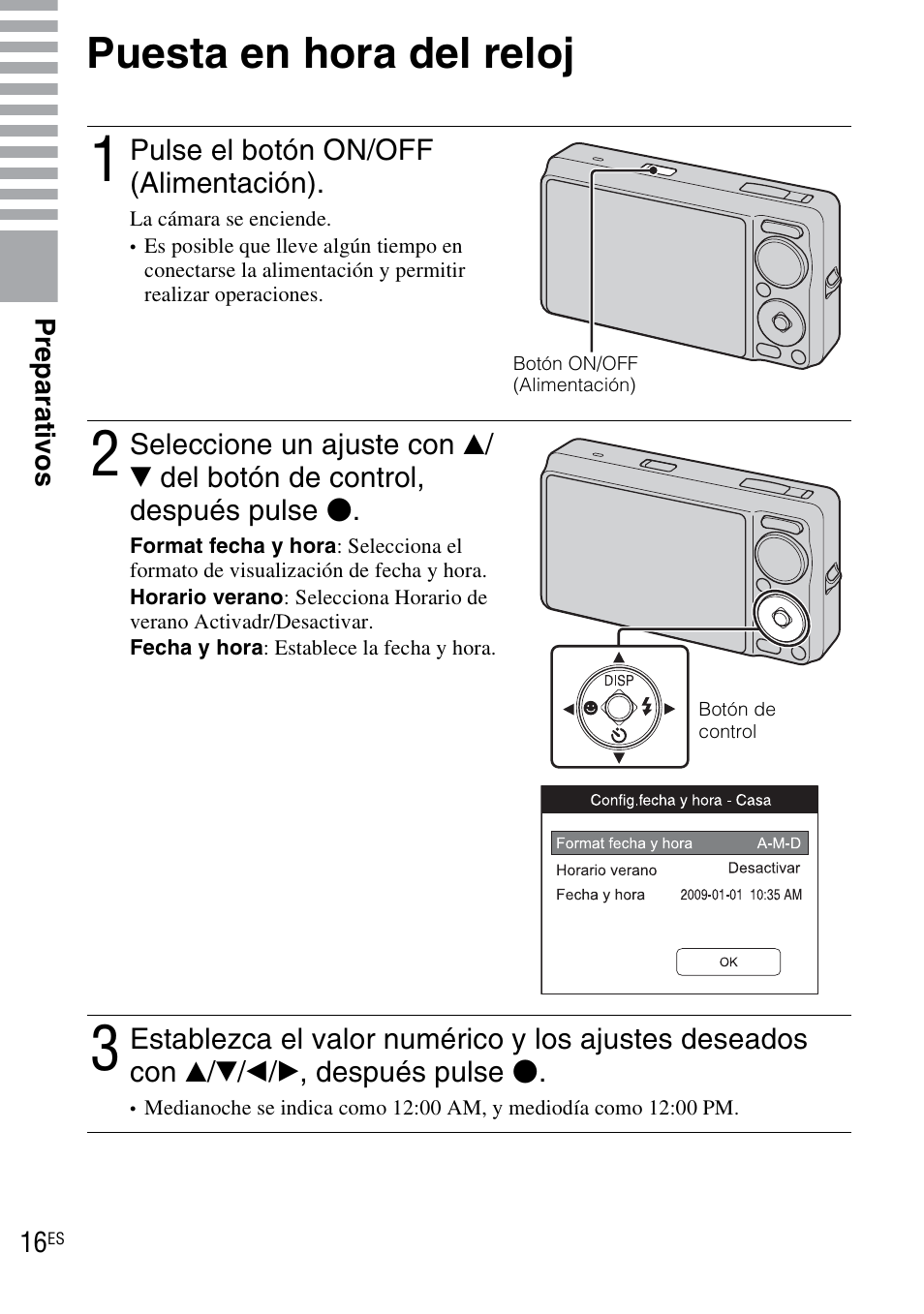 Puesta en hora del reloj | Sony DSC-WX1 User Manual | Page 74 / 120