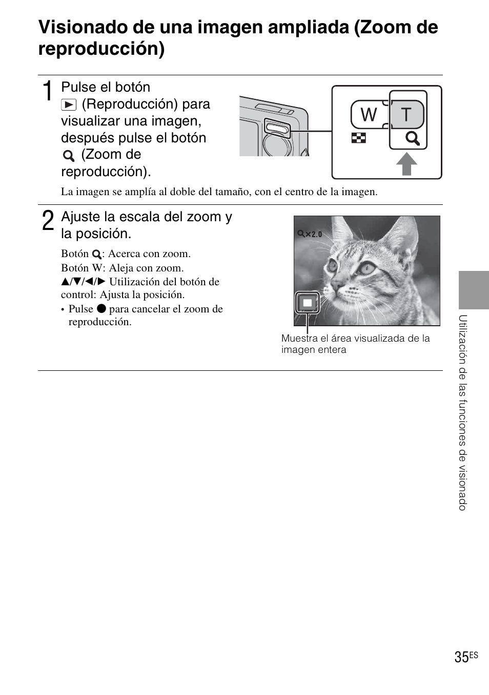 Utilización de las funciones de visionado | Sony DSC-WX1 User Manual | Page 93 / 120