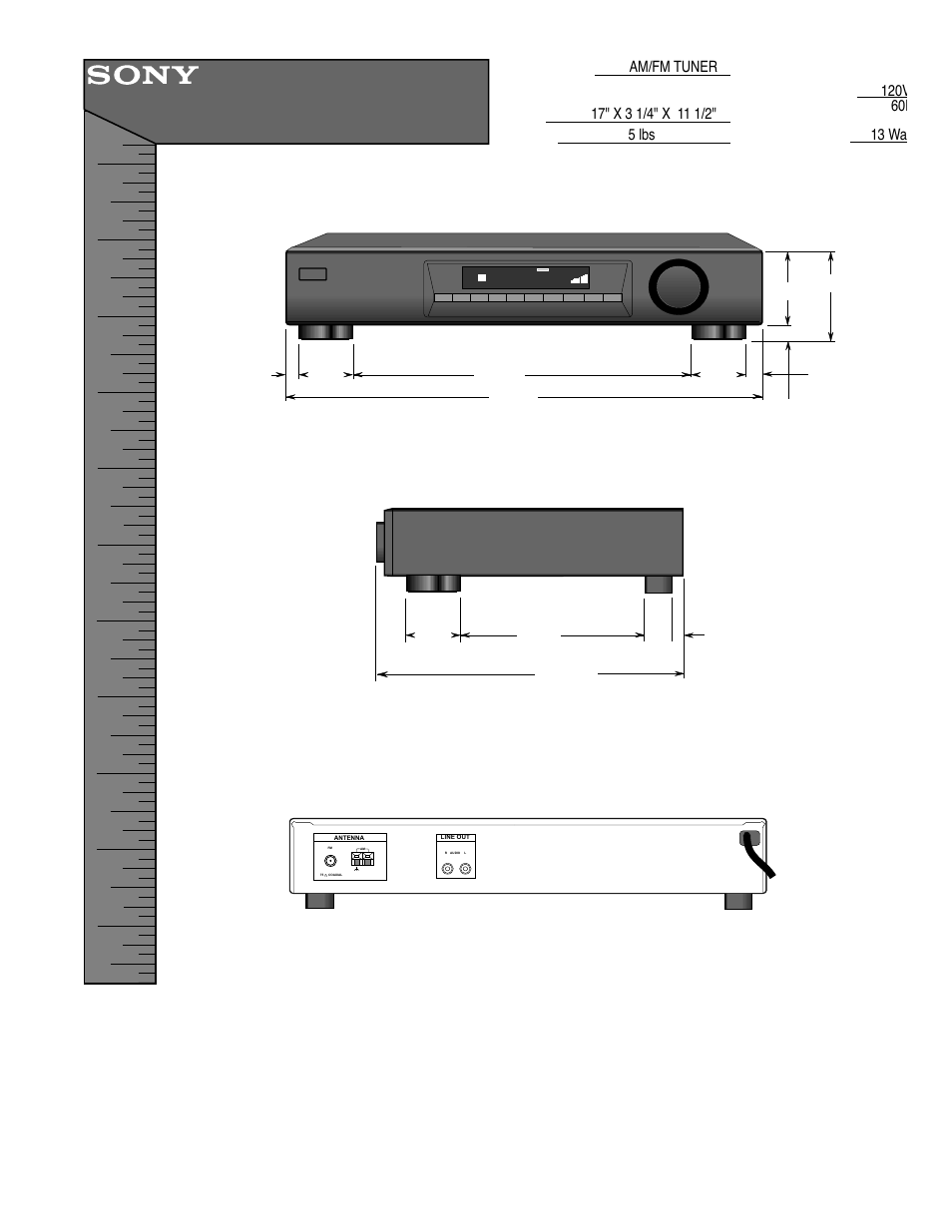 Sony ST-SE370 User Manual | 1 page