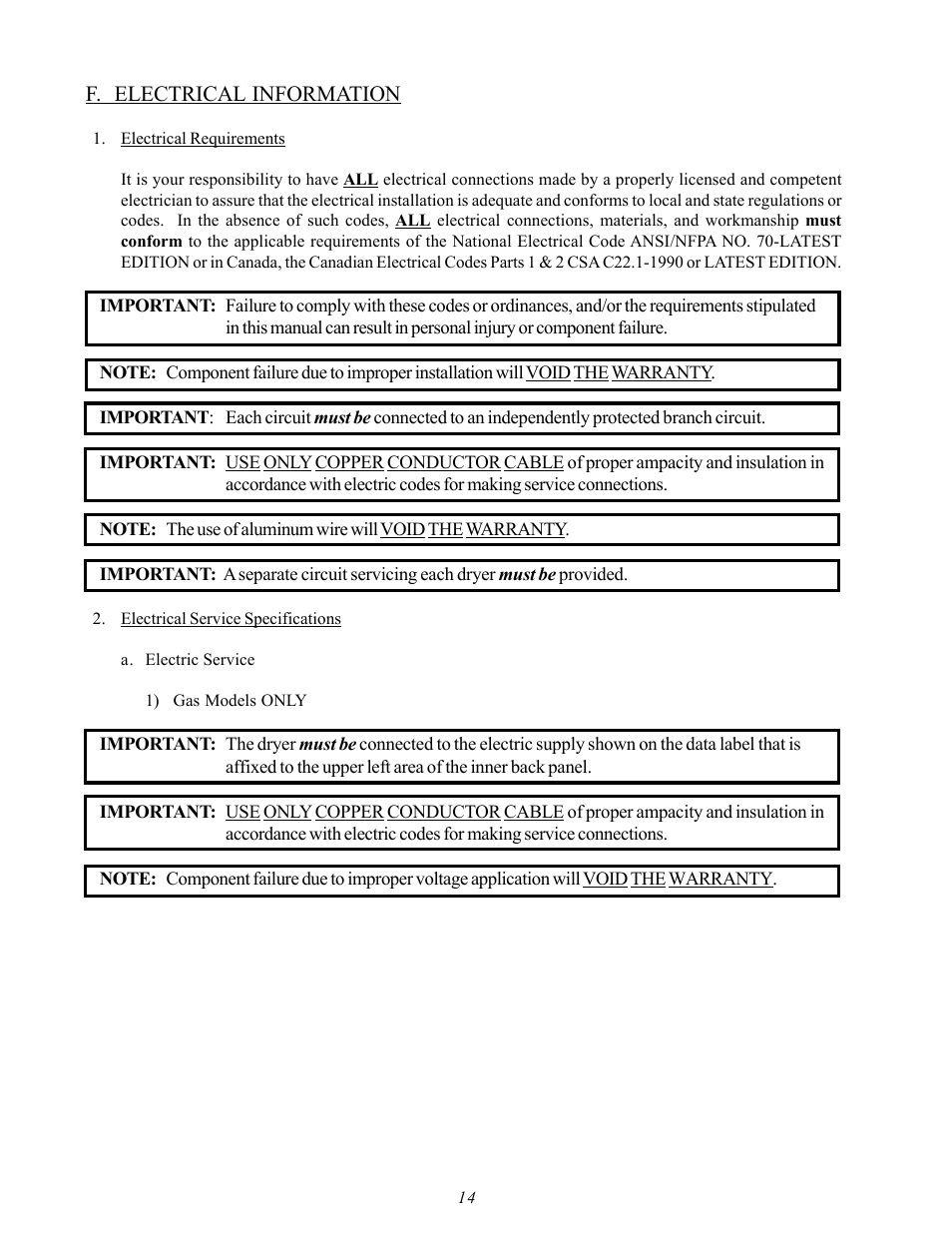 American Dryer Corp. D20 User Manual | Page 18 / 37