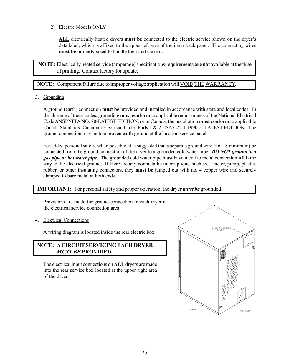 American Dryer Corp. D20 User Manual | Page 19 / 37