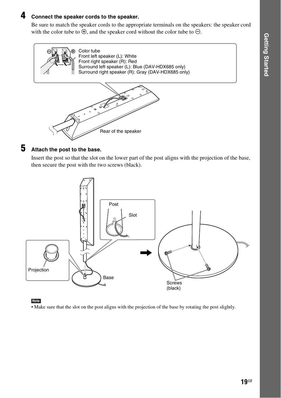 Sony DAV-HDX585 User Manual | Page 19 / 116