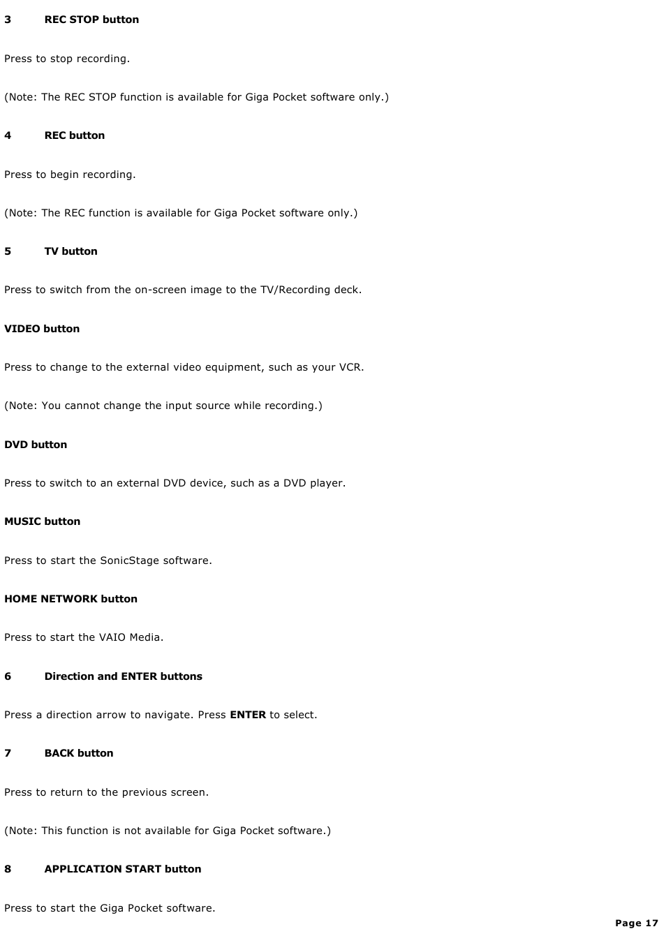 Sony PCV-V210P User Manual | Page 17 / 131