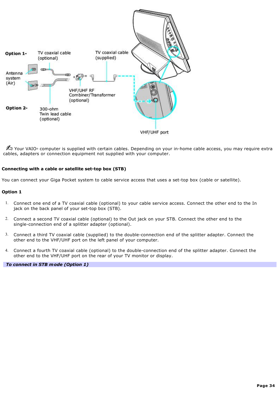 Sony PCV-V210P User Manual | Page 34 / 131